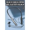 Boyun Askılı Bluetooth Kulaklık Uzun Şarj Süreli Dijital Göstergeli Kablolu