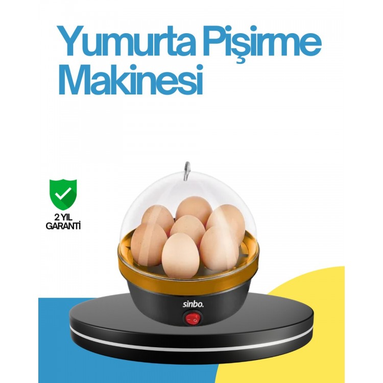 7 Yumurta Kapasiteli Yumurta Pişirme Makinesi Rafadan Orta ve Katı