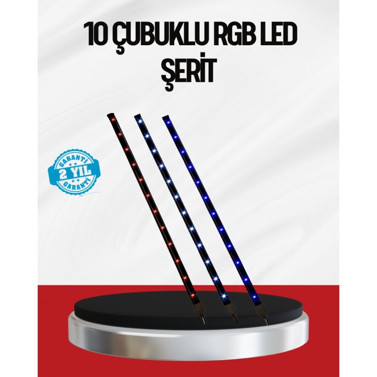 Kayan Yıldız LED Aydınlatma 10 Çubuk Dış Mekan Uyumlu