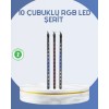 Dış Mekan LED Kayan Yıldız Işığı 10 Çubuk Aydınlatma