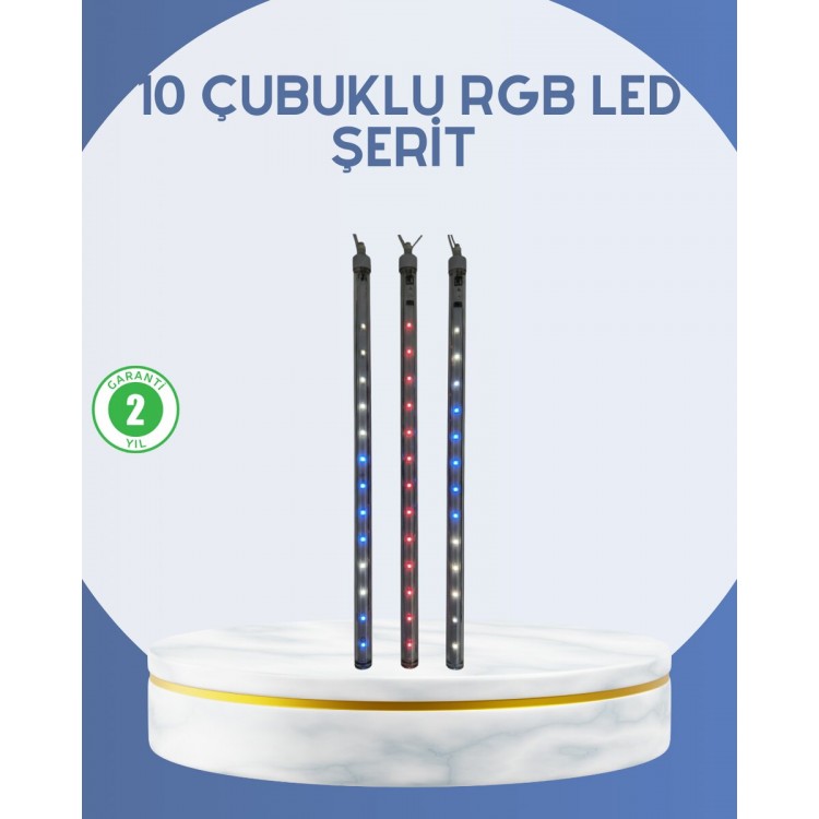 Dış Mekan LED Kayan Yıldız Işığı 10 Çubuk Aydınlatma