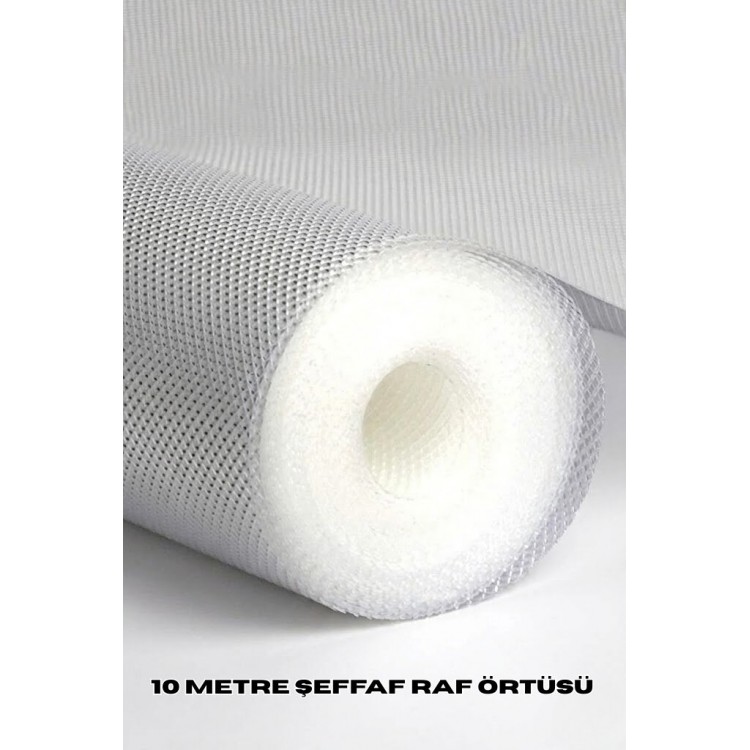 10 Metre Şeffaf Silikonlu Kaymaz Çekmece İçi Düzenleyici