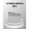 13 Parça Makyaj Fırça Seti – Ergonomik Dökülme Yapmayan Taşınabilir
