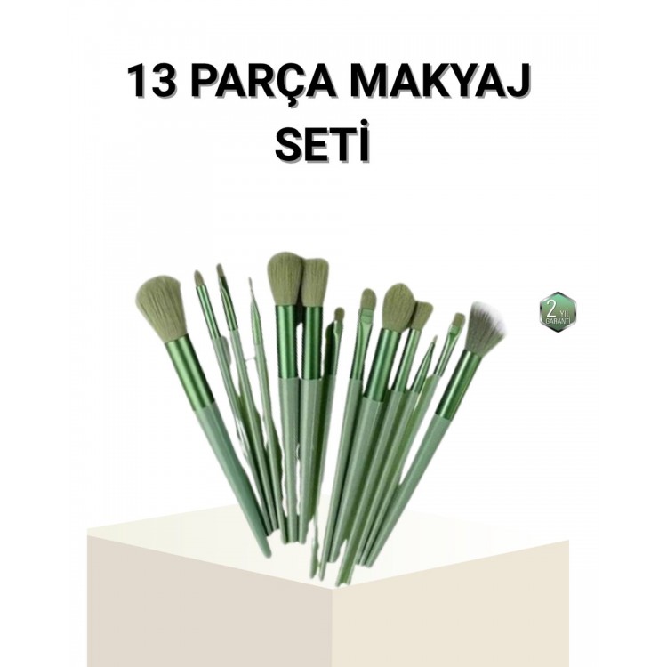 13’lü Profesyonel Makyaj Fırça Seti – Yumuşak Sentetik Kıllı Tüm Cilt Tiplerine Uygun