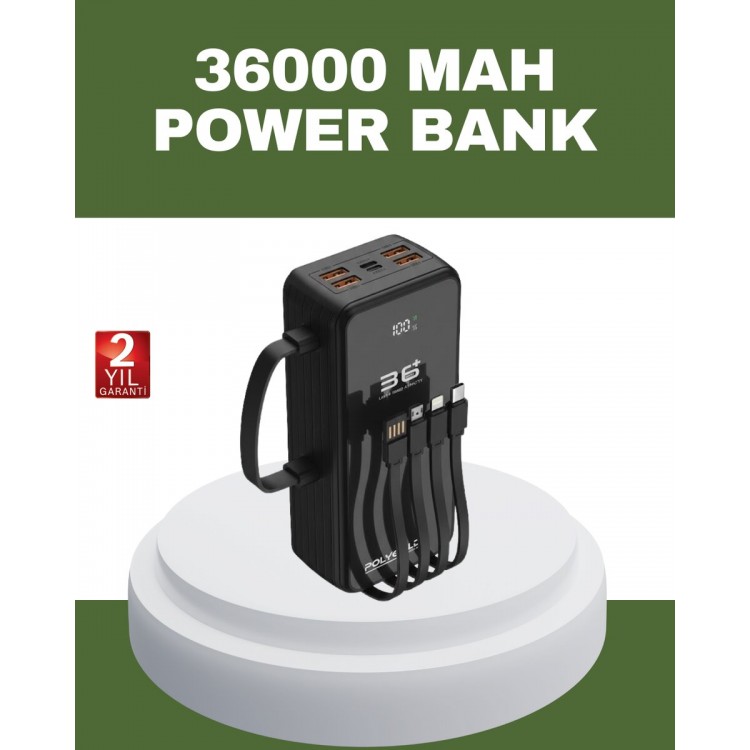 Hızlı Şarj Destekli Powerbank Tüm Cihazlarla Uyumlu