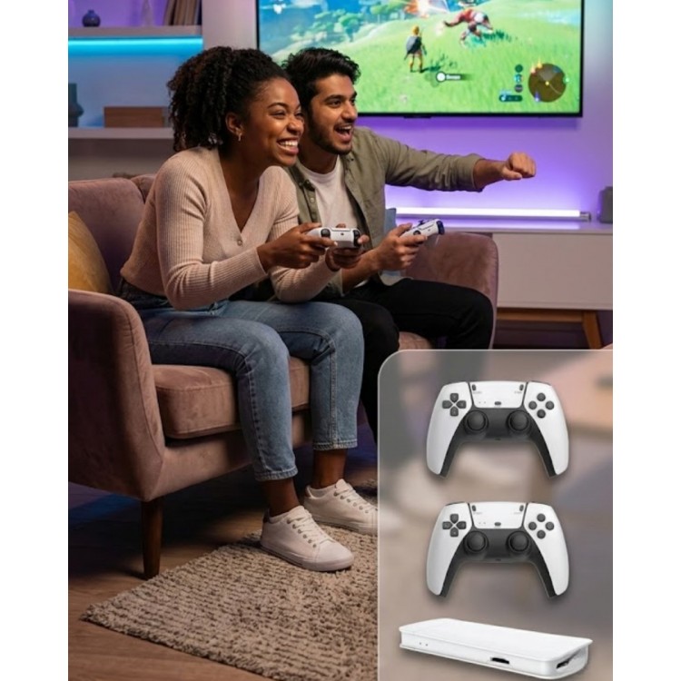 M15 Retro Konsol – 20.000 Oyunlu Çift Gamepadli 4K HDMI