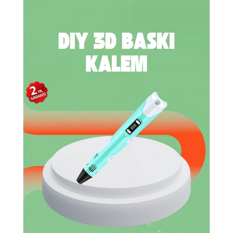 Üç Boyutlu 3D Yazıcı Kalem ABS ve PLA Uyumlu