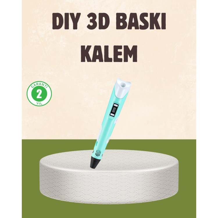 ABS ve PLA Filament Destekli 3D Yazıcı Kalem
