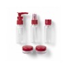 5’li Seyahat Boy Kozmetik Şişe Seti 30 ml Çantalı Organizer