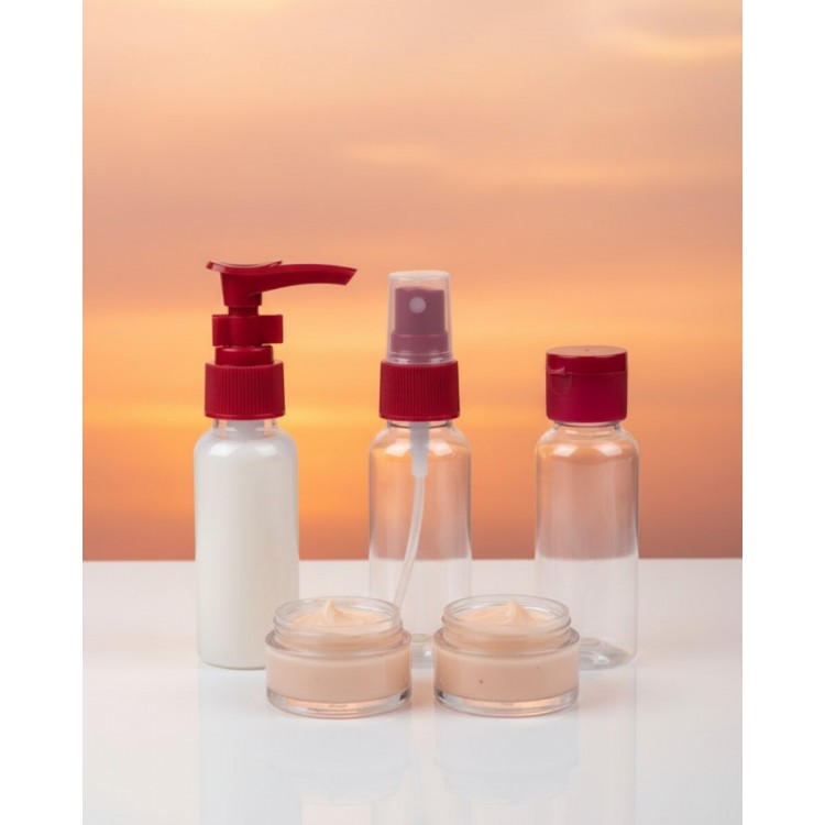 30 ml 5’li Seyahat Banyo Şişe Seti Sızdırmaz Tasarım