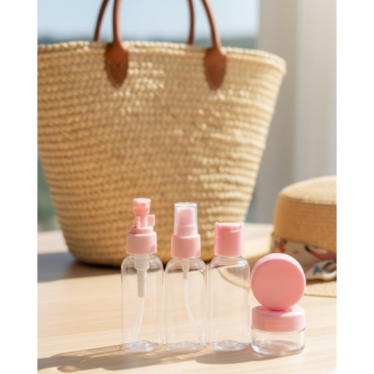 30 ml 5’li Seyahat Banyo Şişe Seti Çantalı