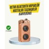 Klasik Görünümlü Bluetooth Hoparlör 360 Derece Stereo ve FM Radyo