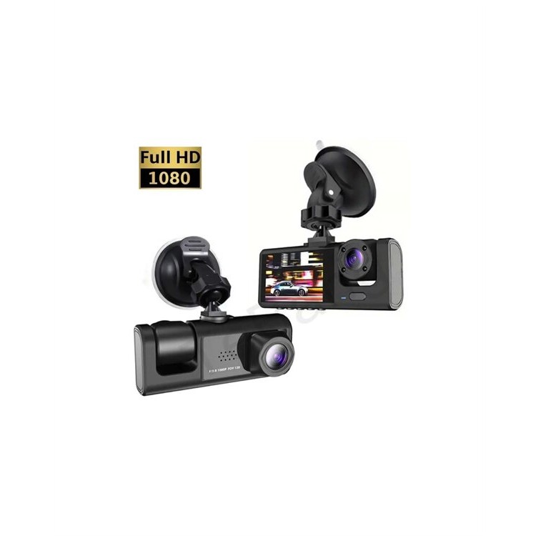 1. 3 Kameralı Full HD Araç Kamerası – Ön İç ve Arka Görüş ile %100 Kapsama