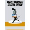 Tripod Telefon Tutucu Kumandalı Mikrofon Led Işık Vlog Video Kayıt