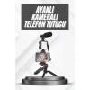 Telefon Tutucu Mikrofonlu Işıklı Youtuber Video Kayıt