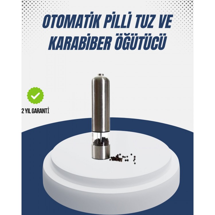 Otomatik Baharat Değirmeni Paslanmaz Gövde Ergonomik Tasarım
