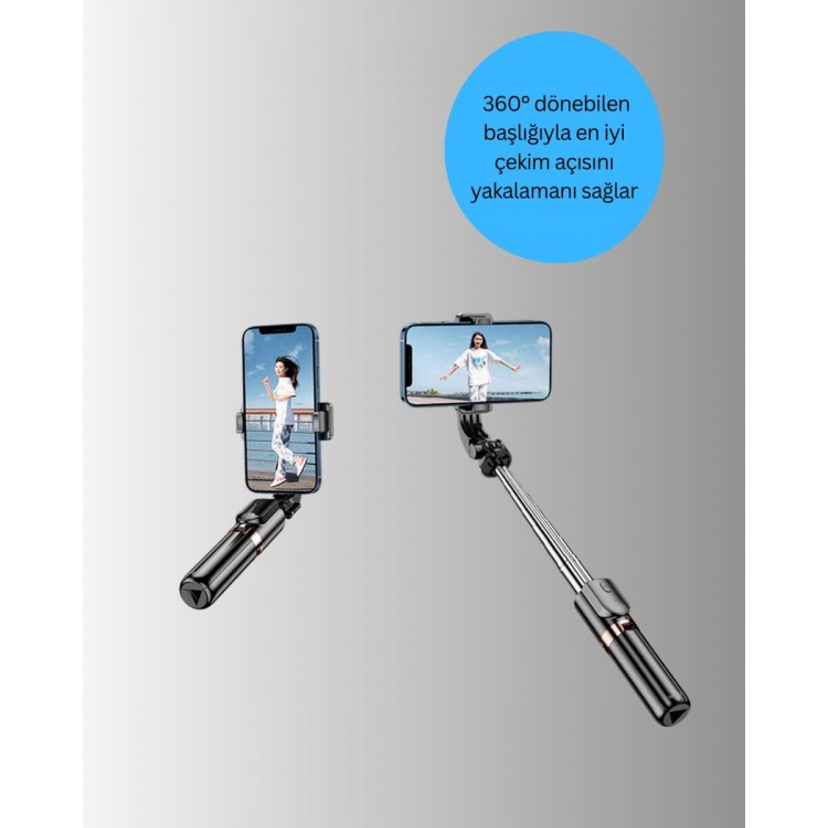 Uzaktan Kumandalı Bluetooth Selfie Çubuğu– Işıklı 130 cm Ayarlanabilir