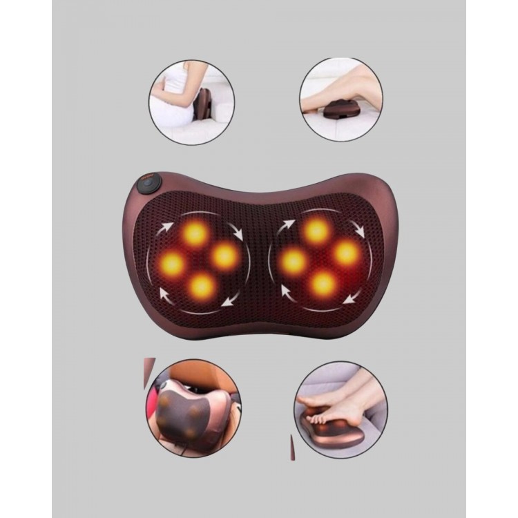 Ergonomik Derin Yoğurmalı Boyun Bel Sırt Masaj Cihazı Priz Çakmak Girişli