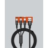 3’ü 1 Arada Hızlı Şarj Kablosu – iOS Android Type-C Uyumlu