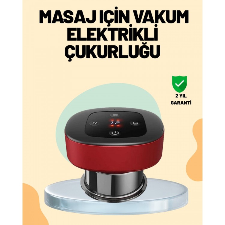 4’ü 1 Arada Elektrikli Çukurluk Masaj Seti Isı Masaj ve Kırmızı Işık