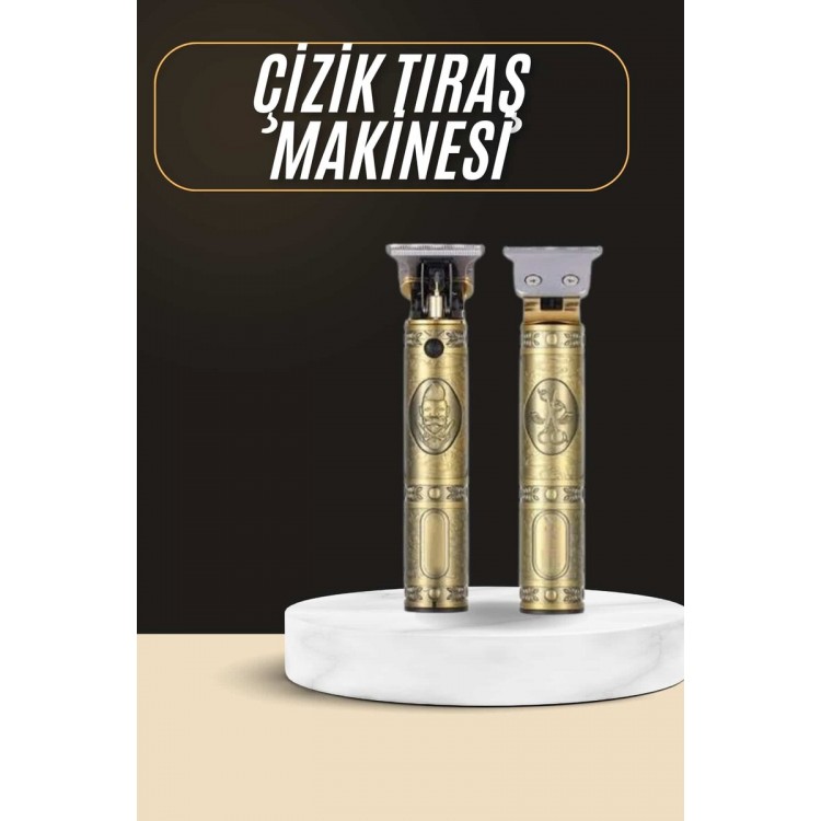 Tıraş Makinesi Şarjlı Çizik Tıraş Paslanmaz Çelik Bıçaklı 4 Taraklı