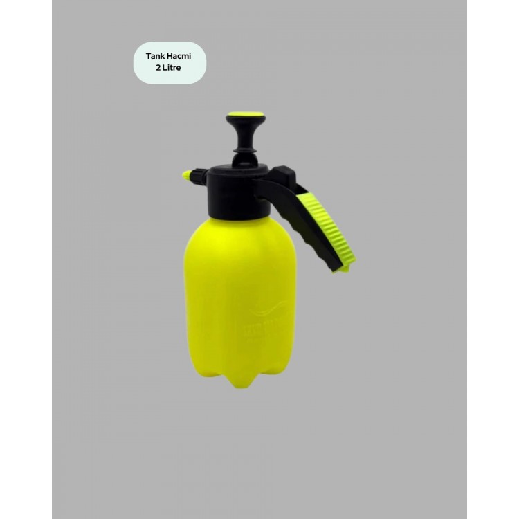 2 Litre Püskürtücü Bakır Nozullu Ayarlı Sprey Temizlik ve Bahçe