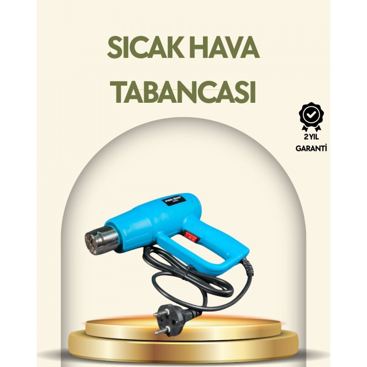 2000W Profesyonel 2 Kademeli Isı Tabancası Sıcak Hava Üfleme