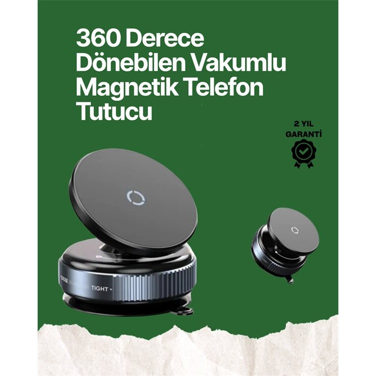 360° Ayarlanabilir Manyetik Araç Telefon Tutucu – Kompakt ve Pratik Tasarım