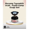 Dayanıklı Paslanmaz ve Yüksek Isı Dayanımlı Kamp Ocağı – Uzun Süreli Kullanım İçin
