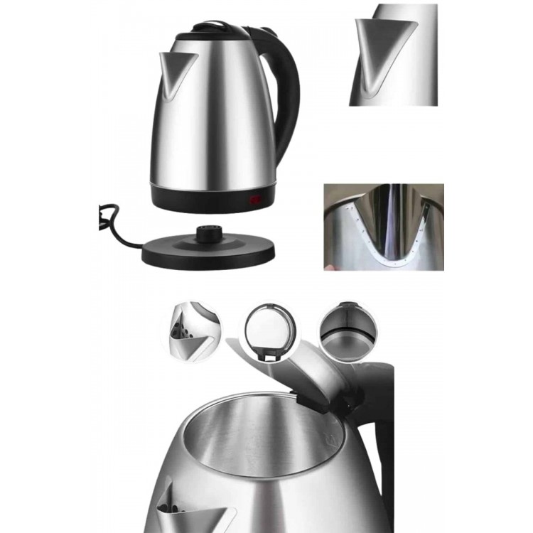 Kettle C F Tipi 220-240V Paslanmaz Çelik Elektrik Kablolu Otomatik Kapanma
