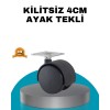 4 cm Kilitsiz Masa Ayağı Tekli Sessiz ve Akıcı Hareket