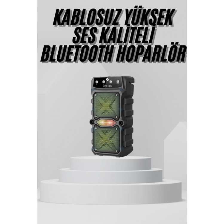 Bluetooth Hoparlör Yüksek Ses Kaliteli Büyük Boy Çift Çıkışlı Ses Bombası
