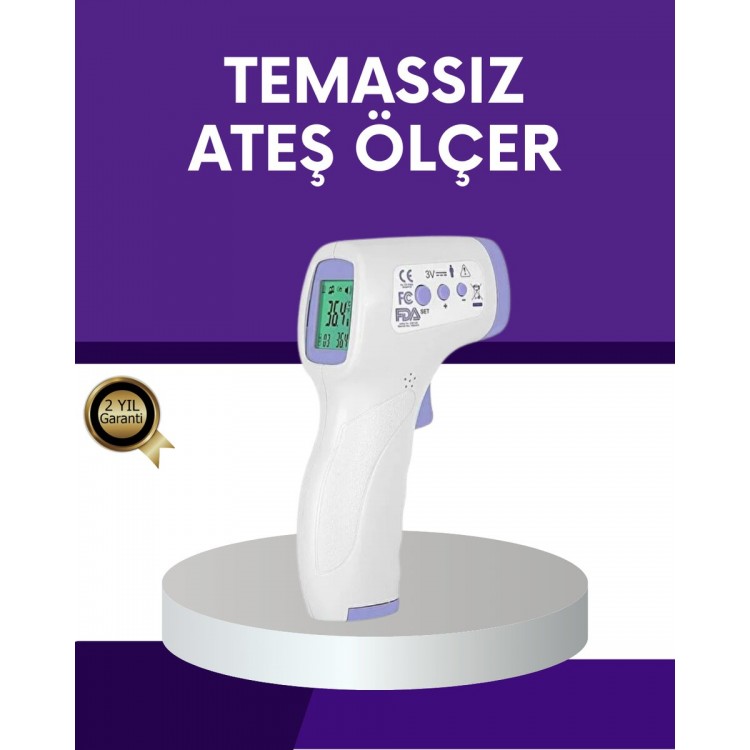 Temassız Ateş Ölçer Dijital Kızılötesi Termometre Hızlı Ölçüm