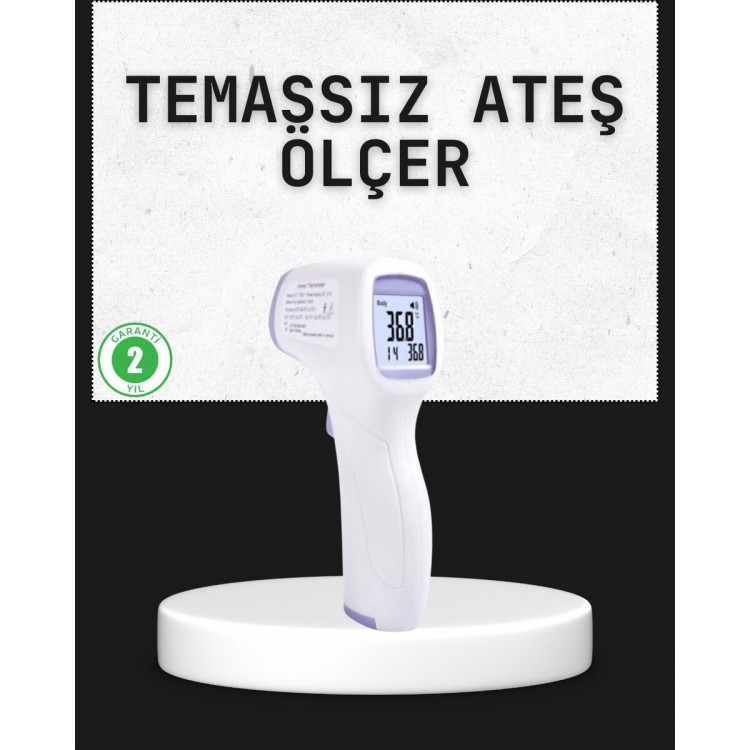 Temassız Termometre Hızlı Ölçüm Güvenli Dijital Ateş Ölçer
