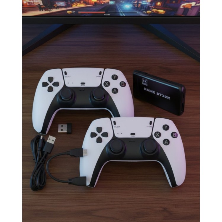 Retro Atari ve Konsol Oyunları Destekli 4K Game Stick