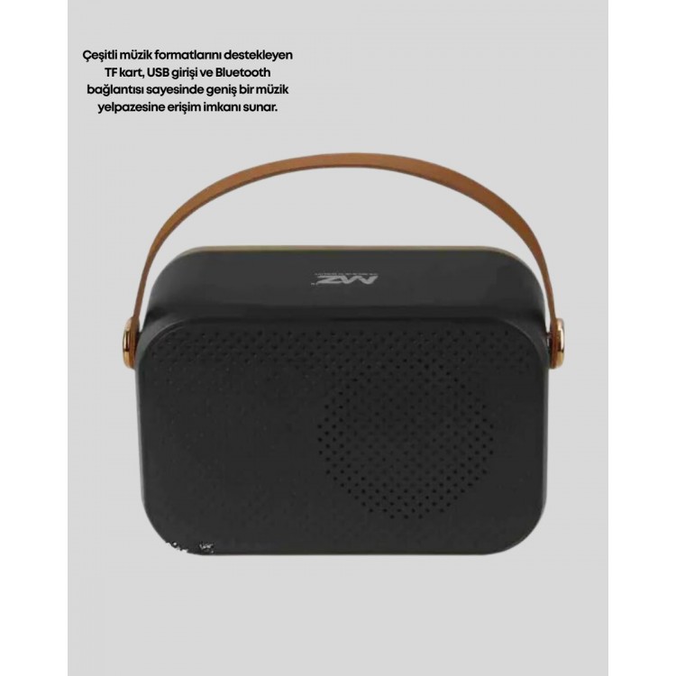 Retro Bluetooth Radyo – Nostaljik Tasarım TF Kart ve USB Destekli