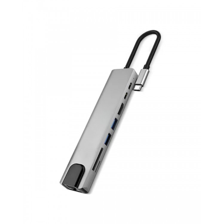 Çok Fonksiyonlu Type C Hub USB HDMI Ethernet Kart Okuyucu