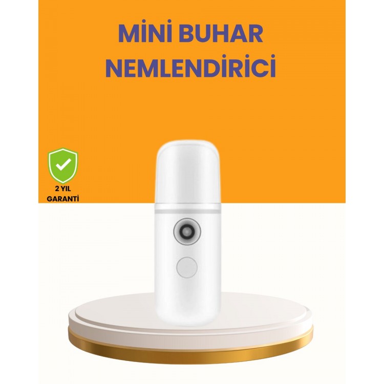 Taşınabilir Şarjlı Buhar Nemlendirici – Kablosuz Akıllı Pro Teknolojili Mini Cilt ve Ortam Nemlendirici