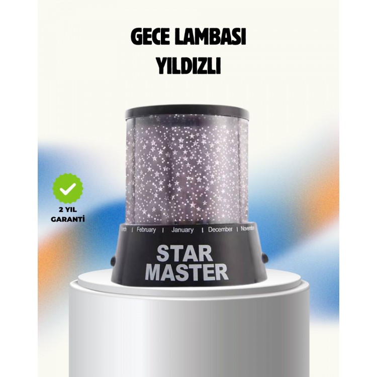 Renk Değiştirmeli LED Yıldız Projektör Parti ve Gece Lambası