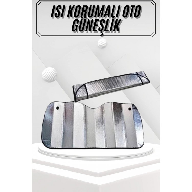 Güneşlik Koruyucu Perde Metalize Oto Araç Araba Güneşliği Ön Cam Güneşliği