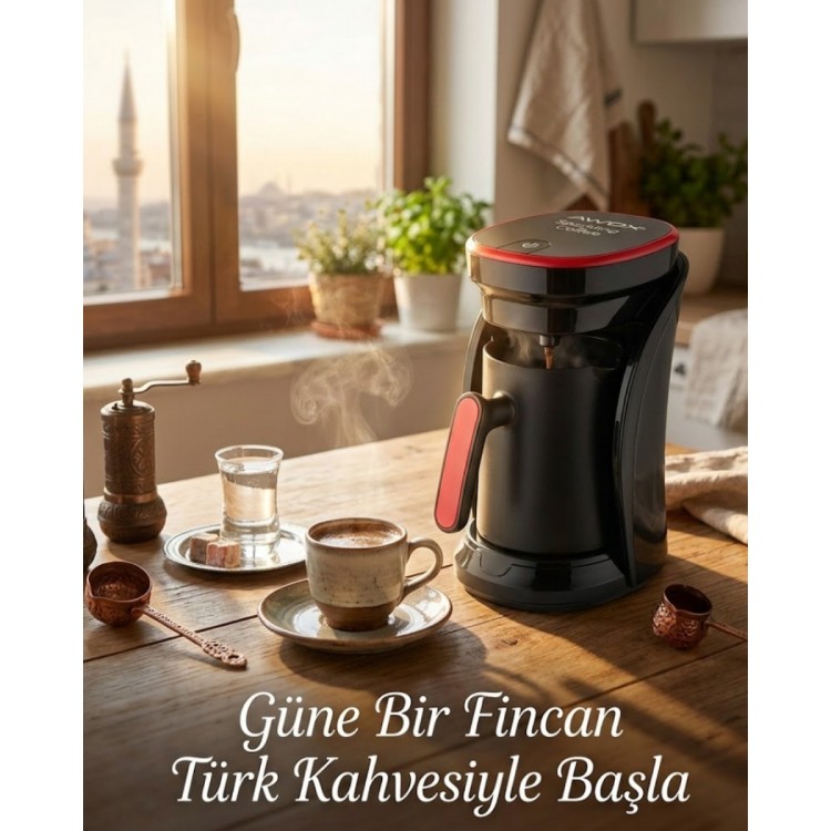Bol Köpüklü Türk Kahvesi Makinesi Sesli İkaz ve Otomatik Kapanma Özellikli