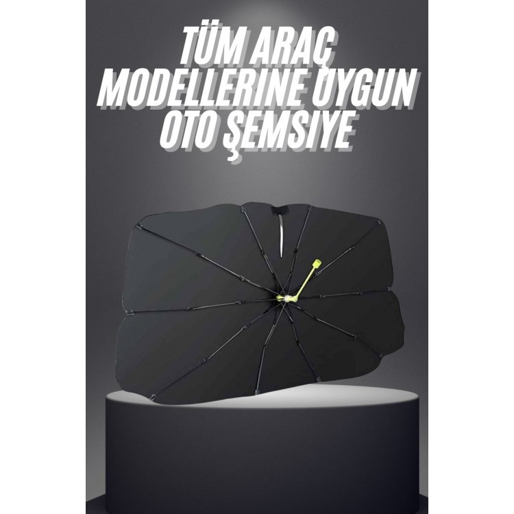 Yeni Nesil Tüm Araç Modellerine Uygun Oto Şemsiye Katlanabilir UV Işınlarına Karşı