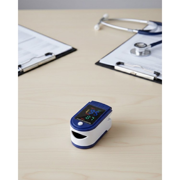 Kolay Kullanımlı Parmak Tipi Pulse Oksimetre Ev Tipi Kullanım