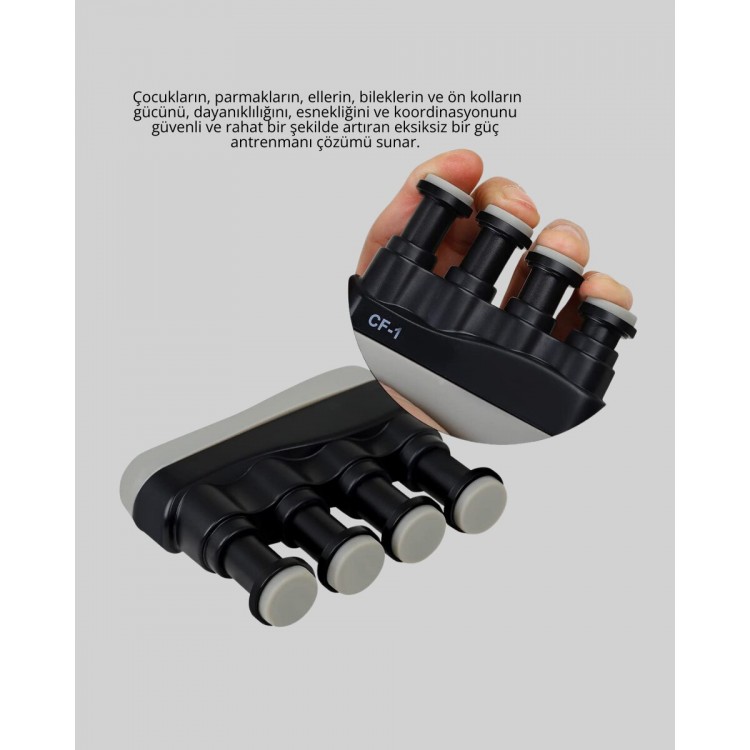 Ergonomik Parmak Egzersiz Aleti El ve Bilek Güçlendirici