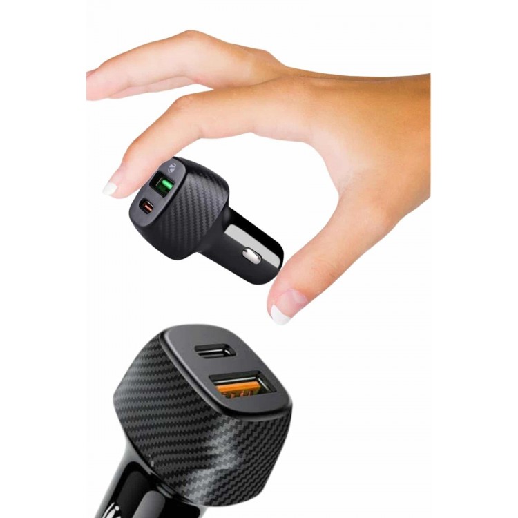 Type-C Girişli Araba Çakmaklık Şarj Cihazı 38W Oto Çakmaklık