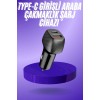 38W USB Type-C Girişli Oto Çakmaklık Araç İçi Hızlı Şarj Çakmaklık Şarj Aleti