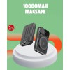 10000 mAh Kablosuz Hızlı Şarj Destekli Powerbank – 15W PD20W Type-C Girişli