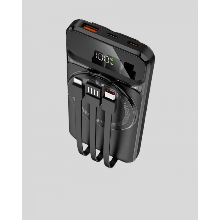 10000 mAh Kablosuz Powerbank – 15W Hızlı Şarj  Type-C Çoklu Çıkışlı