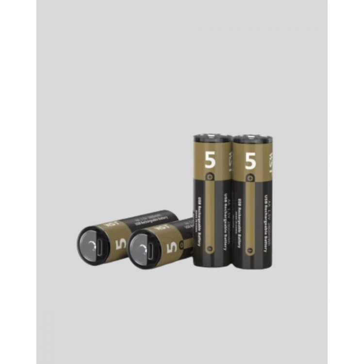 Yüksek Performanslı AA USB Şarjlı Lityum Pil | 1.5V Sabit Güç | 2’li Paket