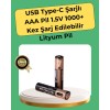 AAA Boyutunda USB Şarjlı Pil – Kompakt Tasarım Geniş Uyumluluk